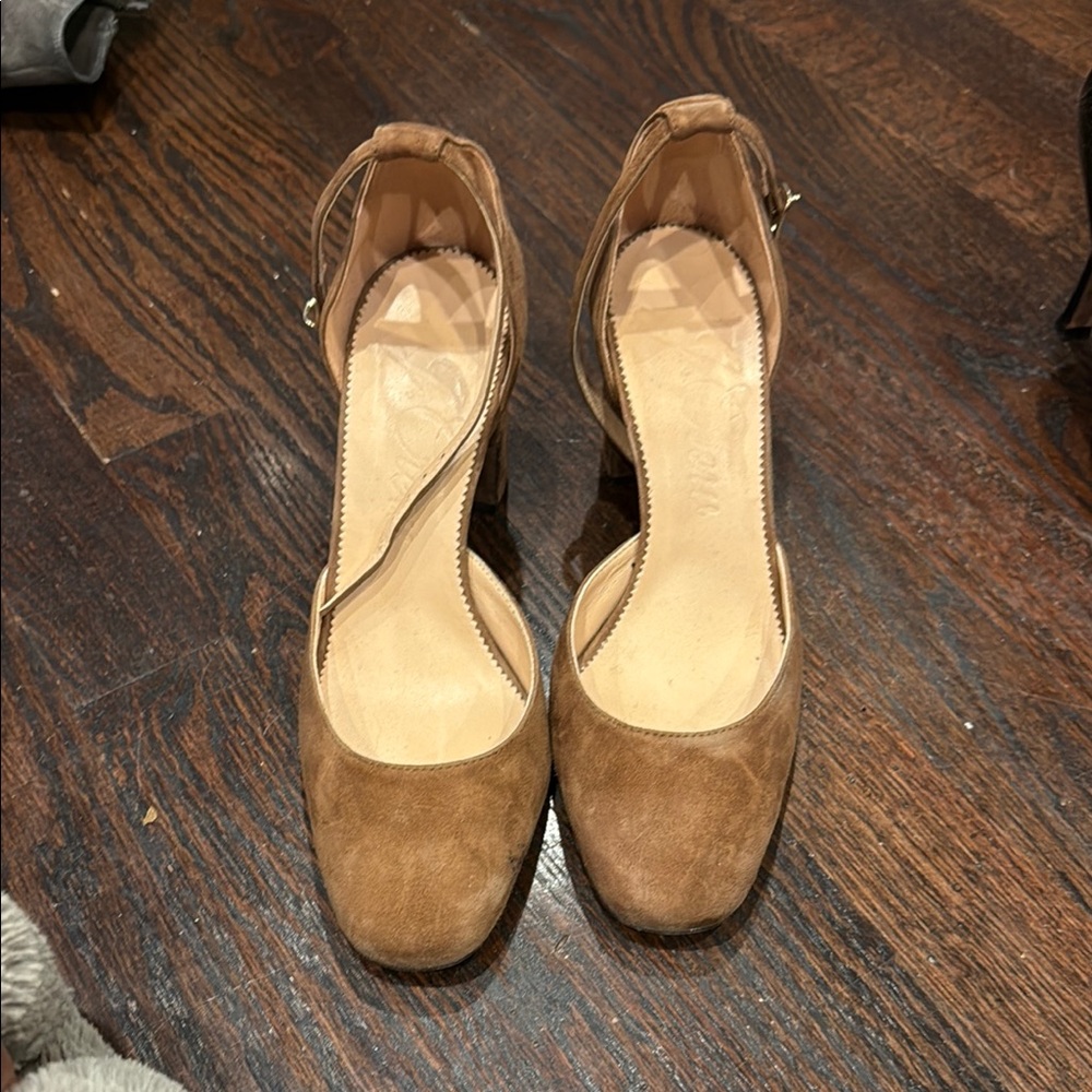 J. Crew Tan Heels Classic Design